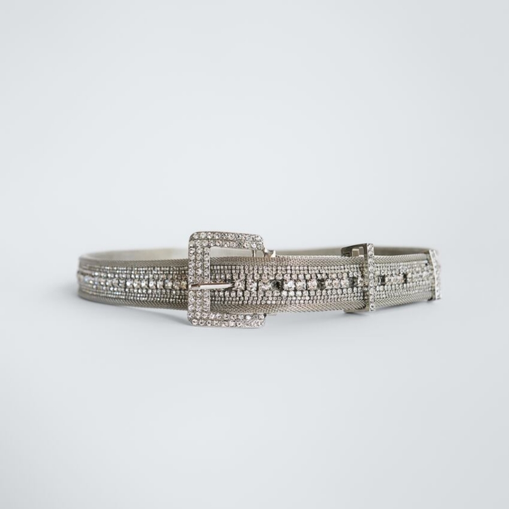 Zara JEWEL Rhinestone Belt - Picture 7 of 8